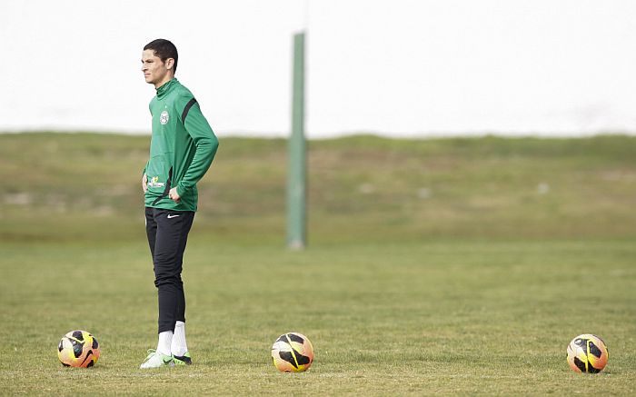 Diogo Goiano já treinou entre os titulares do Coritiba nesta quinta-feira | Hugo Harada / Gazeta do Povo