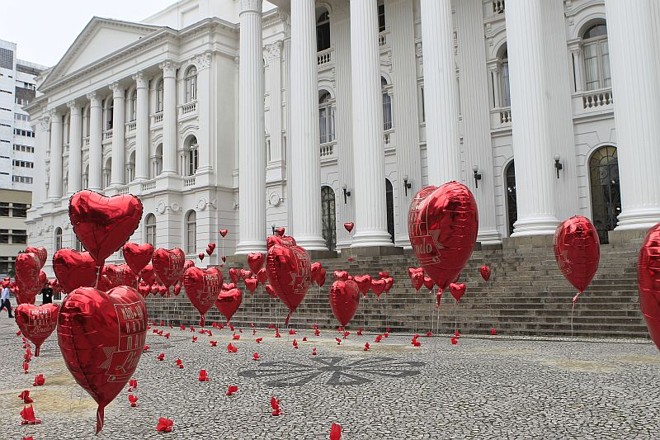 Última ação da campanha será fazer um comercial com as imagens captadas pela manhã. O vídeo deve ser exibido na RPC-TV na noite desta quarta | 