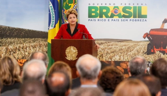 Dilma discursa no lançamento do Plano Safra: esforço para melhorar a armazenagem | Roberto Stuckert Filho/pr