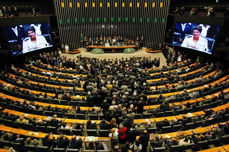 Dilma na abertura dos trabalhos do Congresso, no seu primeiro ano como presidente: 98 MPs foram enviadas ao parlamento desde então | Ichiro Guerra/ Presidencia