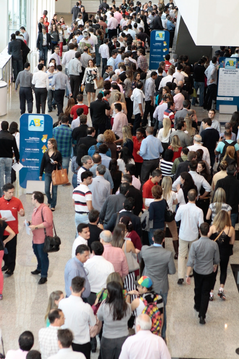 Público em busca de negócios na feira da Associação Brasileira de Franchising | ABF/Divulgação