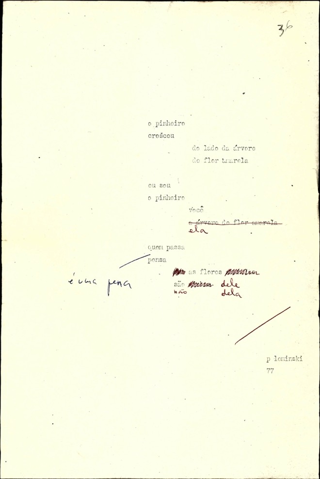 Original datilografado de