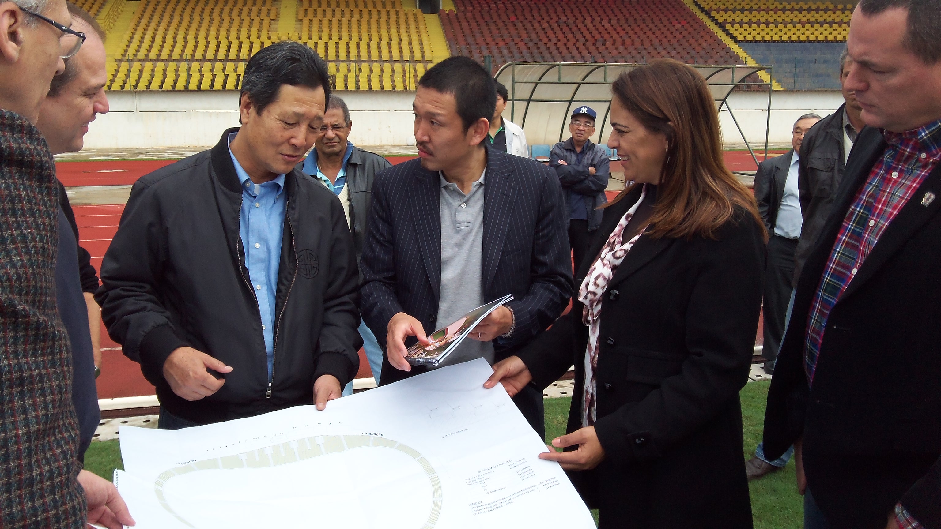 Representante da JFA, Naoki Tsumura, visitou o Estádio Willie Davids na manhã desta quinta-feira | William Kayser