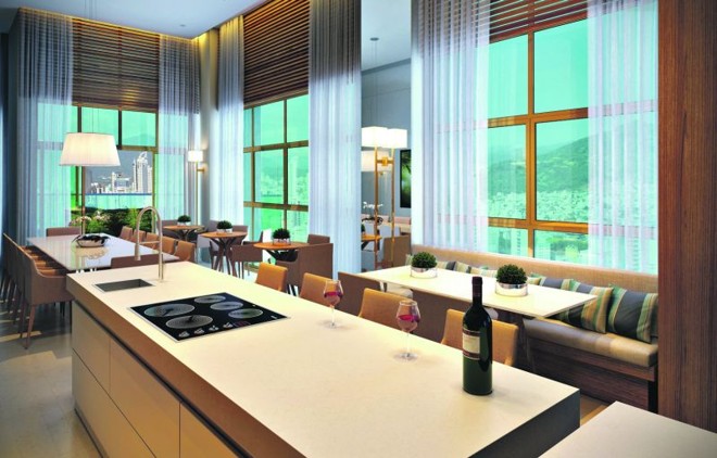 Projeto do arquiteto paranaense José Vicente Lopes prevê áreas de lazer em vários pavimentos, como o espaço gourmet na cobertura, e unidades em diferentes metragens |