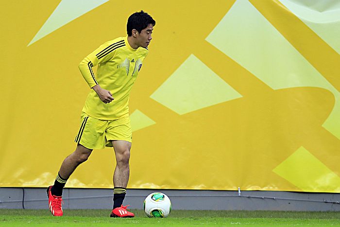Kagawa no treino desta sexta-feira: Japão respeita, não teme o Brasil | Albari Rosa / Gazeta do Povo