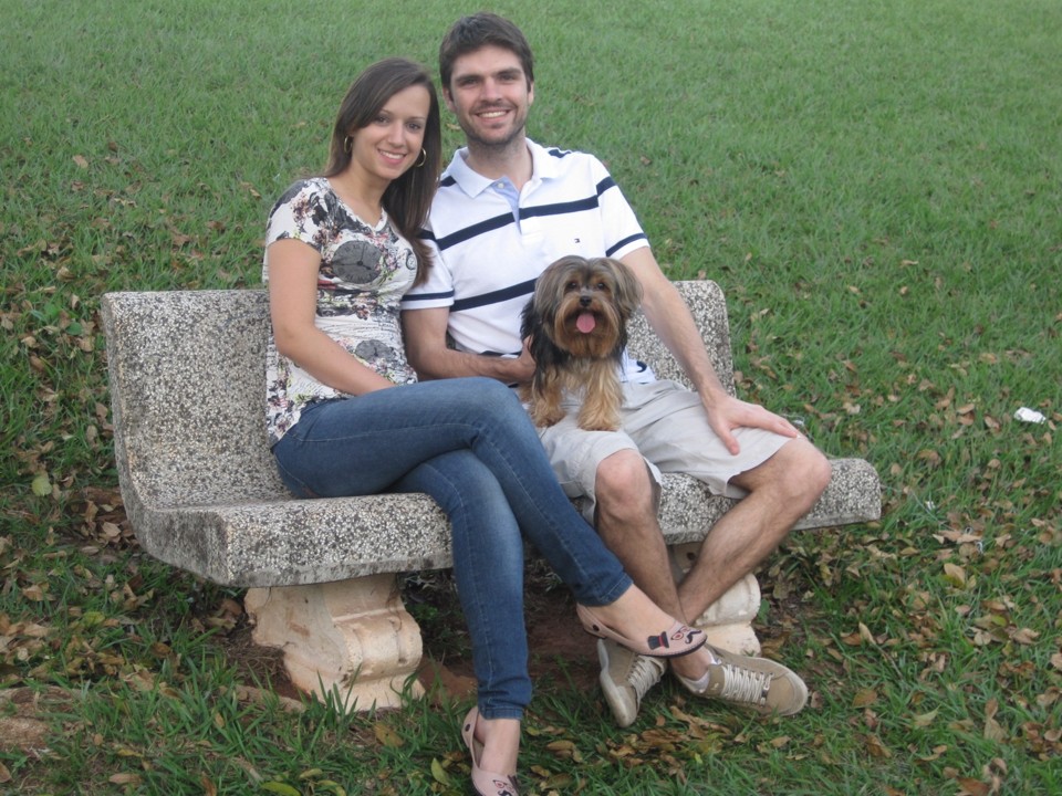 Tatiane Begnossi e Marco Domingues abriram empresa que realiza entrega programada de produtos para animais de estimação | Arquivo pessoal