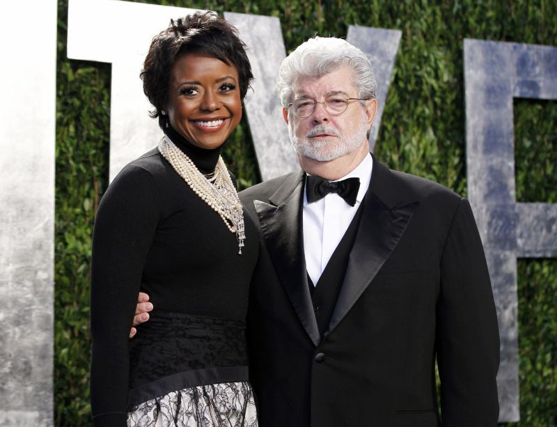 O diretor George Lucas e sua companheira Mellody Hobson | REUTERS/Danny Moloshok/Files