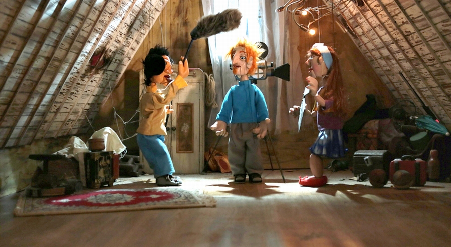 O trio de realizadores do filme, que mescla verdade e ficção | Divulgação