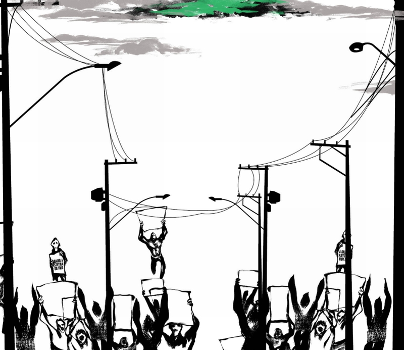 | Ilustração: Robson Vilalba, Osvalter Urbinati e Adriano Valenga.