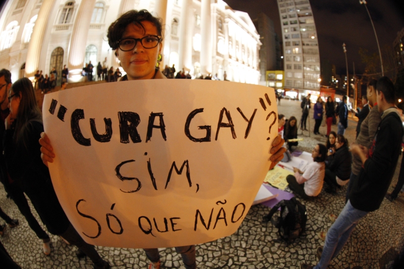 Bom-humor também marcou passeata de ontem | Hugo Harada/ Gazeta do Povo