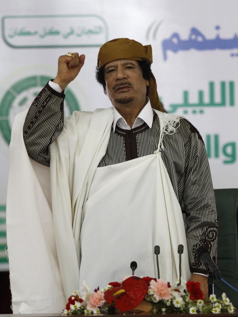 O ditador líbio, morto em outubro de 2011 | Ahmed Jadallah/ Reuters