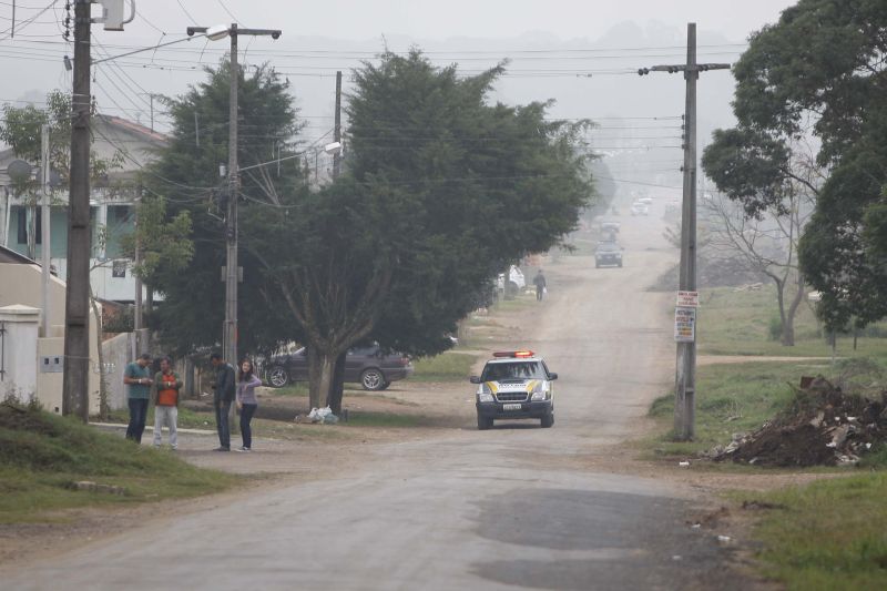 190 policiais estiveram na instalação da UPS em SJP | Jonathan Campos/Gazeta do Povo