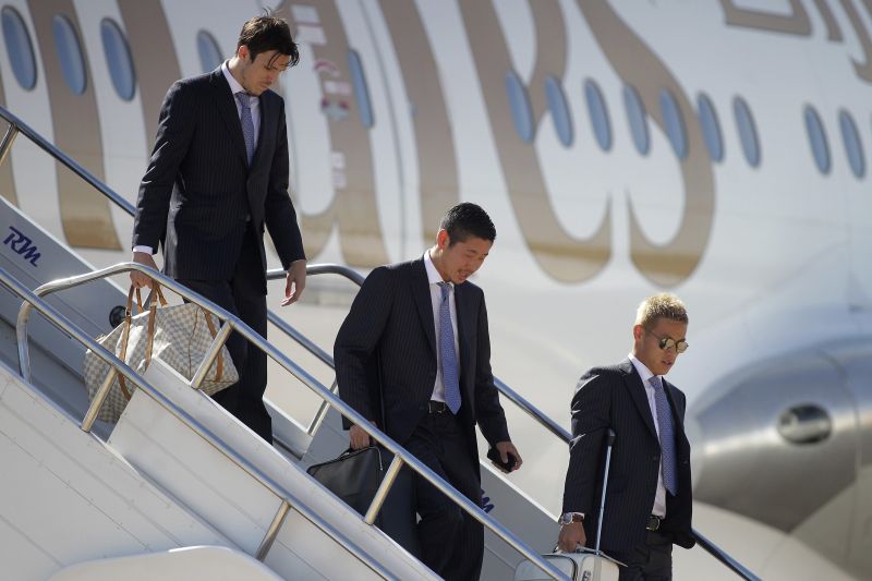 Jogadores japoneses desembarcaram na manhã desta quarta-feira em Brasília | Ueslei Marcelino / Reuters