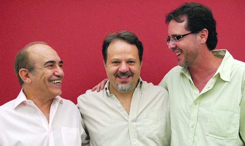 O trio: Amilton Godoy (piano), Marinho Andreotti (contrabaixo) e Percio Sapia (bateria) | Divulgação