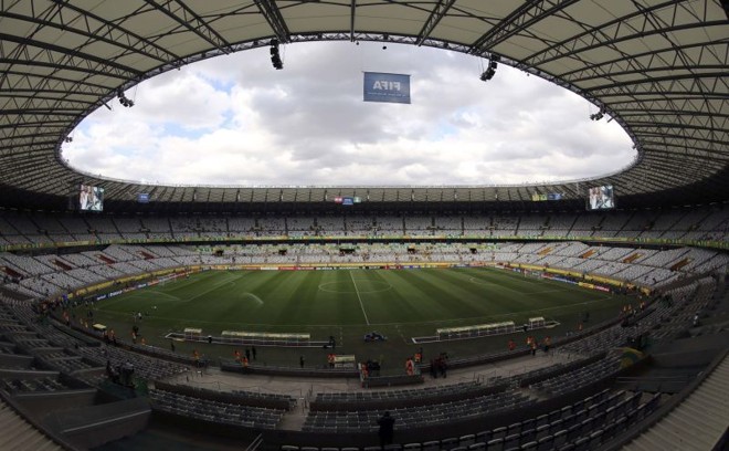 Mineirão foi o palco para Taiti x Nigéria |