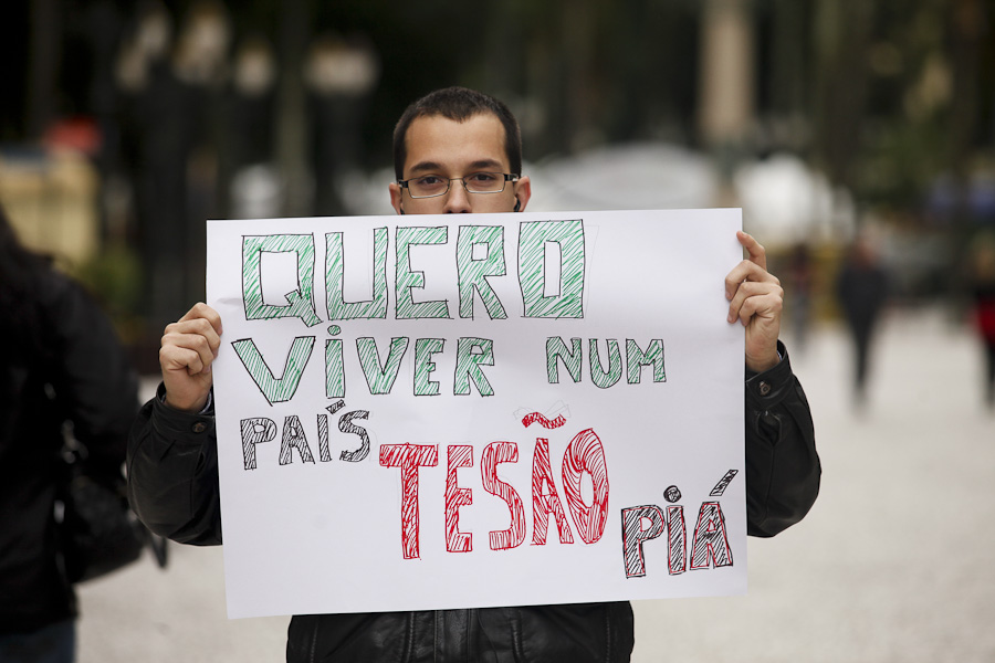 Entre as principais reclamações dos manifestantes está a saúde | André Rodrigues/ Agência de Notícias Gazeta do Povo