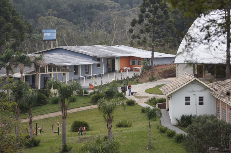 Sede da Associação Pe. João Ceconello, onde quatro internos morreram nos últimos três meses | Jonathan Campos/ Gazeta do Povo