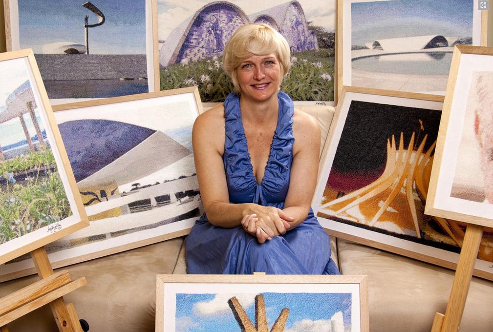 Uma das obras de Gri está no RankBrasil, entidade que homologa recordes no país: a tela tem 115 mil pontos | Divulgação