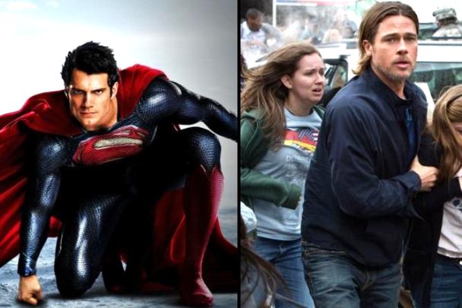 Clark Kent, o Superman, e Gerry Lane, interpretado por Pitt, precisam enfrentar desafios distintos para salvar o planta | Divulgação