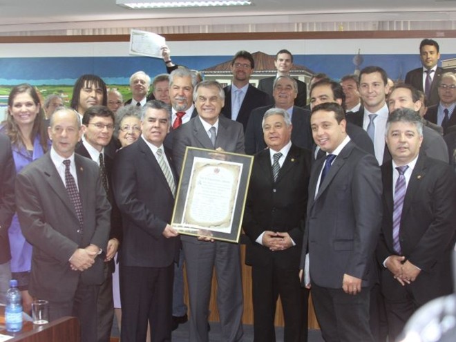 Coritiba foi homenageado nesta terça-feira na Câmara Municipal por causa do tetracampeonato estadual | 