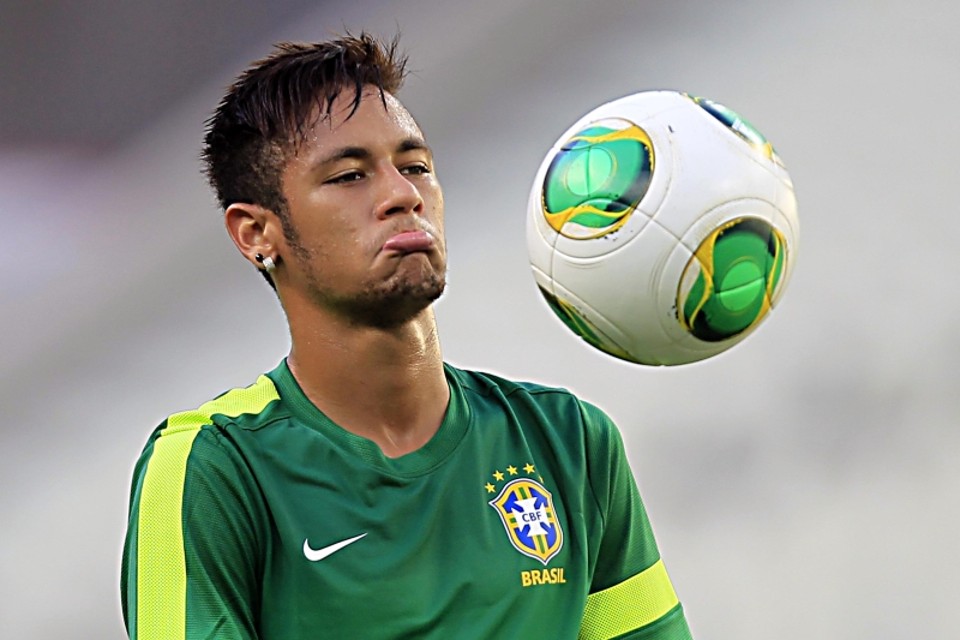 Estrela da seleção brasileira, Neymar é uma das atrações desta tarde no Castelão | Albari Rosa, enviado especial/ Gazeta do Povo