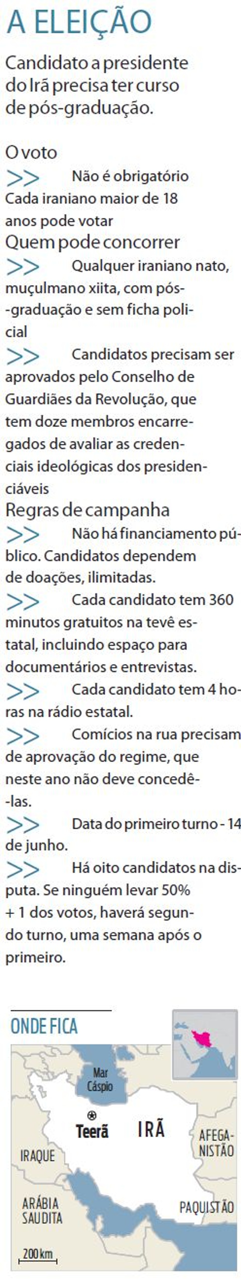 Apatia marca campanha presidencial no Irã |