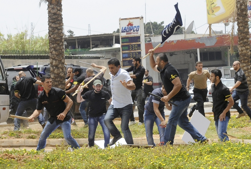 Libaneses enfrentaram a segurança da embaixada iraniana | Wael Hamzeh/Efe/Epa
