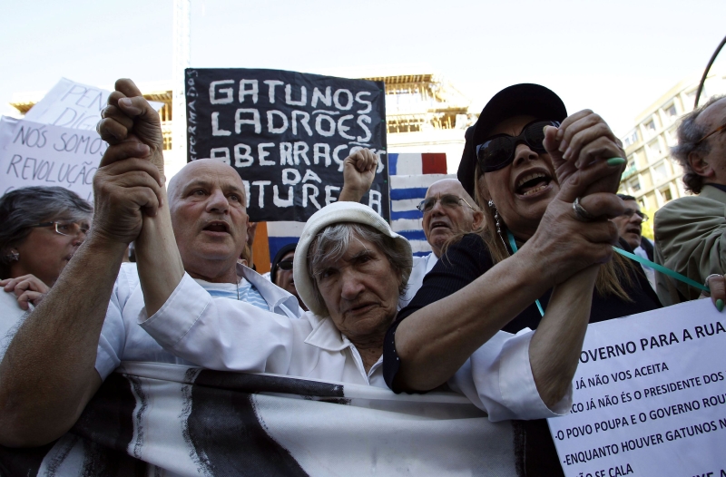 Protesto em Lisboa contra as medidas de austeridade impostas pela União Europeia | Hugo Correia/Reuters