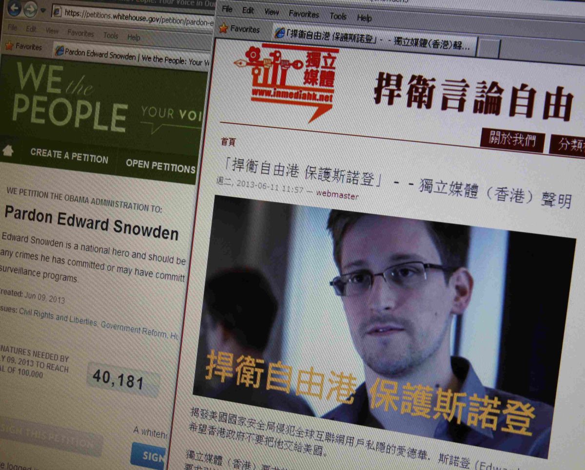 Sites baseados em Hong Kong pedem apoio para Edward Snowden | Reuters/Bobby Yip