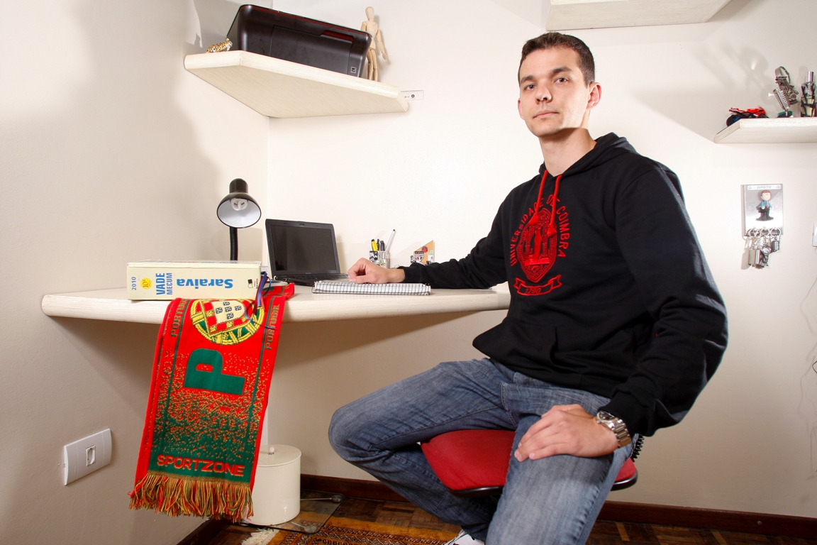 Hallexandrey Marx Bincovski enfrentou a ansiedade e a insegurança por viver em um local desconhecido. | Hugo Harada / Gazeta do Povo