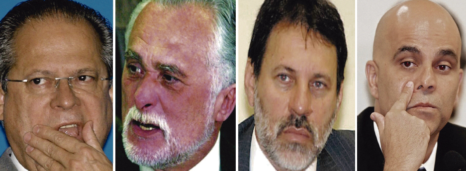 Como José Dirceu e José Genoino tinham foro privilegiado na época do crime, outros acusados pelo mensalão, como Delúbio Soares e Marcos Valério, também foram julgados pelo Supremo Tribunal Federal | Evaristo Sá/AFP/Antônio Cruz/ABr