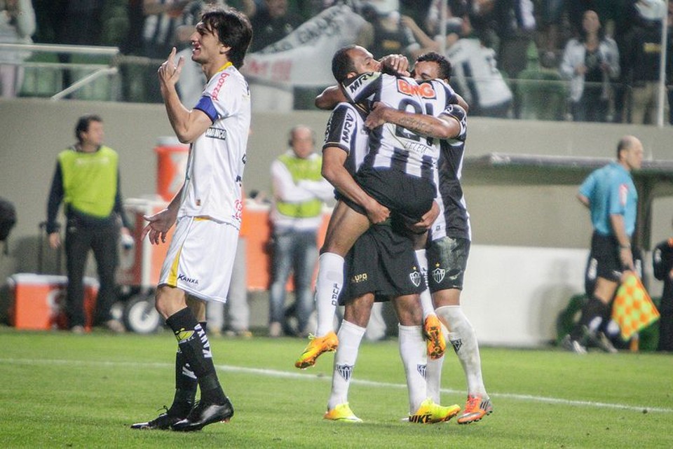 Cláudio Leleu comemora o terceiro gol do Galo contra o Criciúma | Bruno Cantini / Flickr Atlético-MG