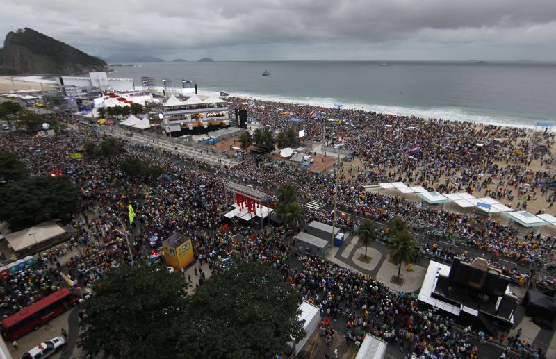 A Princesinha do Mar, antes plano B, virou palco principal da Jornada Mundial da Juventude | Aniele Nascimento/ Gazeta do Povo