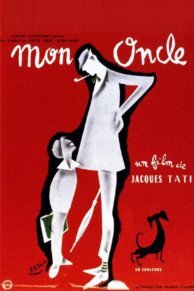 Cartaz de Meu Tio, vencedor do Oscar de filme estrangeiro em 1959 |