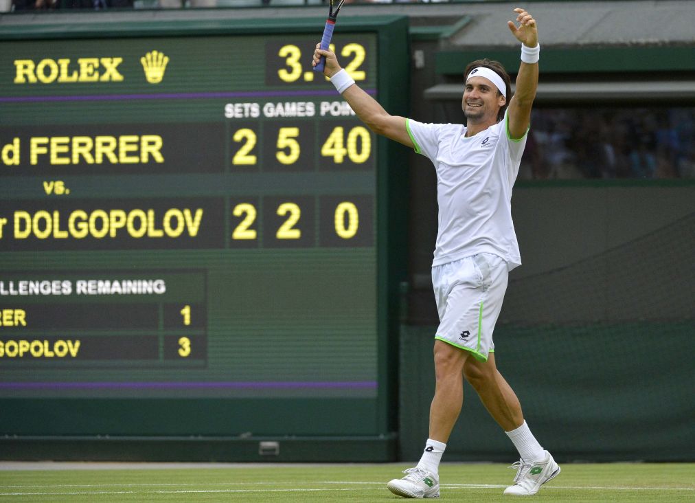 Ferrer está nas quartas de Wimbledon | Reuters