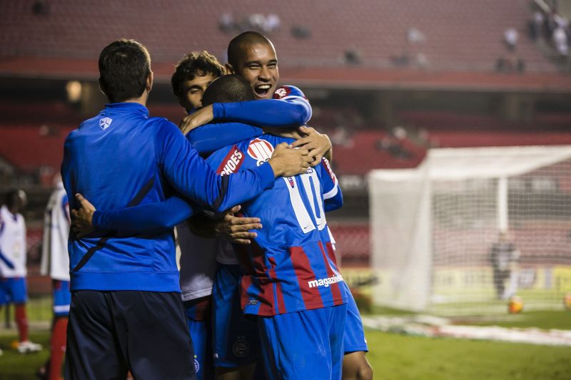 Bahia conseguiu importante vitória fora de casa contra o São Paulo | Daniel Vorley / Frame / Folhapress