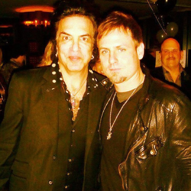 Com Paul Stanley, no aniversário de 60 anos do fundador do Kiss |