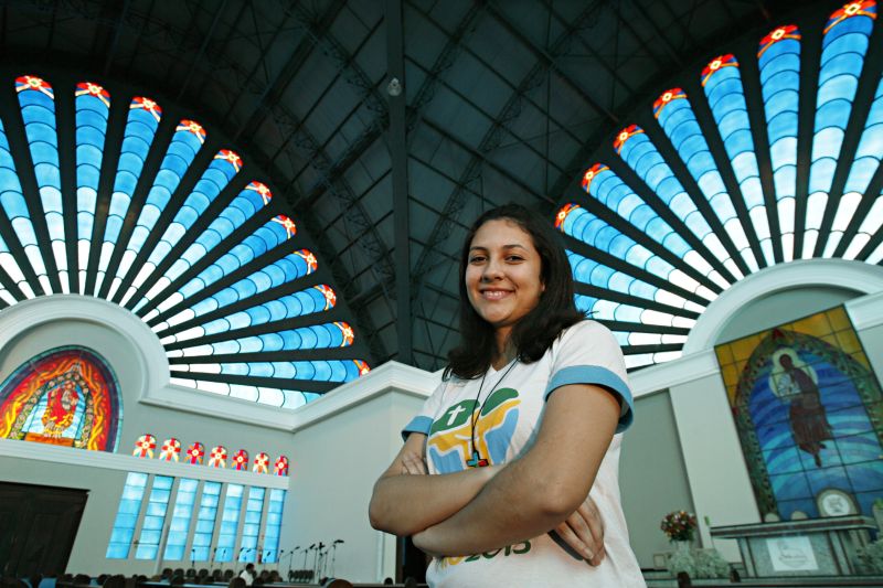 Andréa Portela é voluntária em Ponta Grossa e vive a expectativa de ir para a Jornada | Josué Teixeira/ Gazeta do Povo