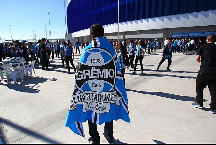 Acordo entre a Brigada Militar e o Ministério Público decidiu por apenas a torcida do Grêmio assistir ao clássico com o Internacional | LUCAS UEBEL/GREMIO FBPA