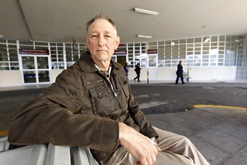 Paciente, Vilson Schram esperou o dia todo por atendimento | Albari Rosa/Gazeta do Povo
