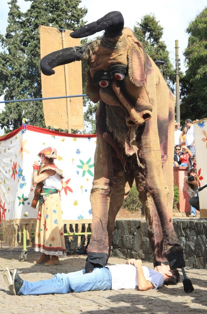 Uma das interações do espetáculo previa ser 