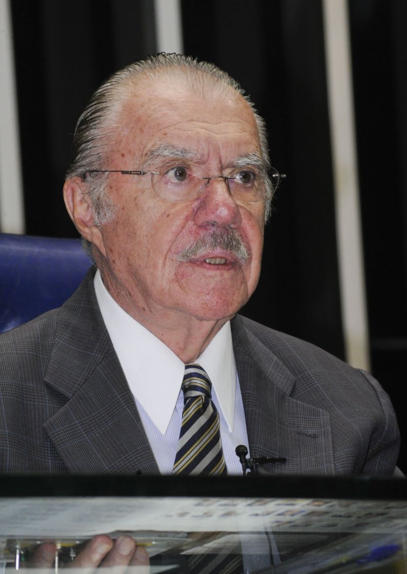 Sarney: quadro estável e boa resposta ao tratamento | Waldemir Barreto/Ag. Senado