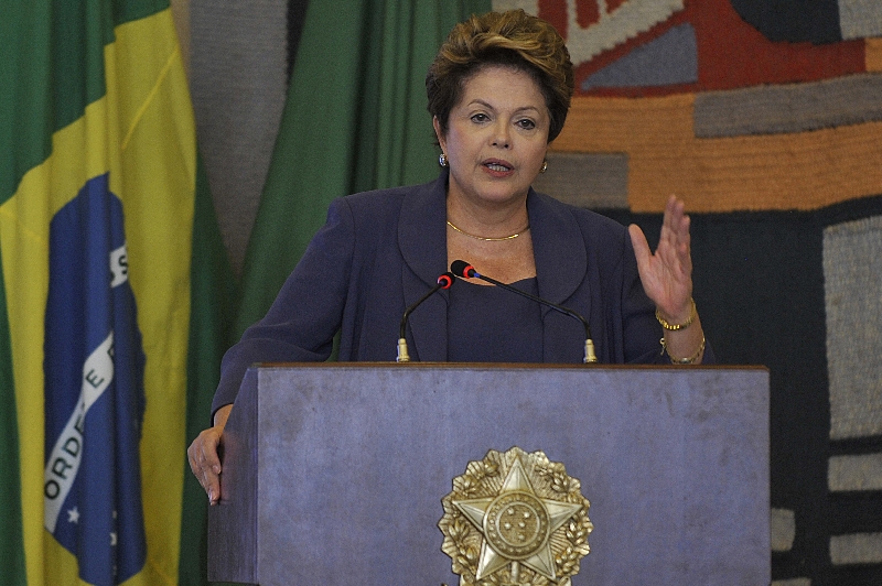 Em discurso, Dilma mostrou que apoia equipe de Mantega | Antônio Cruz/ABr