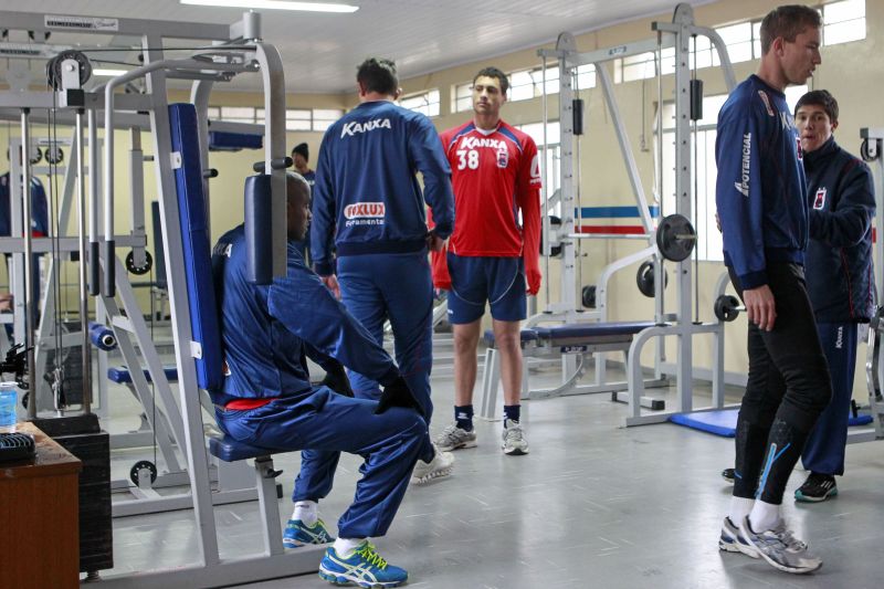 Jogadores do Paraná fizeram apenas musculação ontem | Antonio More/ Gazeta do Povo