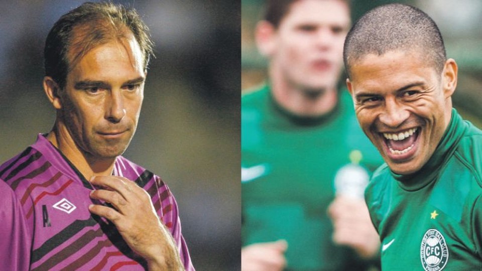 Discreto contra o Grêmio, o ídolo rubro-negro Paulo Baier deve seguir como opção na reserva; Alex é cada vez mais fundamental na campanha invicta do Coritiba | Hugo Harada/ Gazeta do Povo; Bruno Covello/ Gazeta do Povo