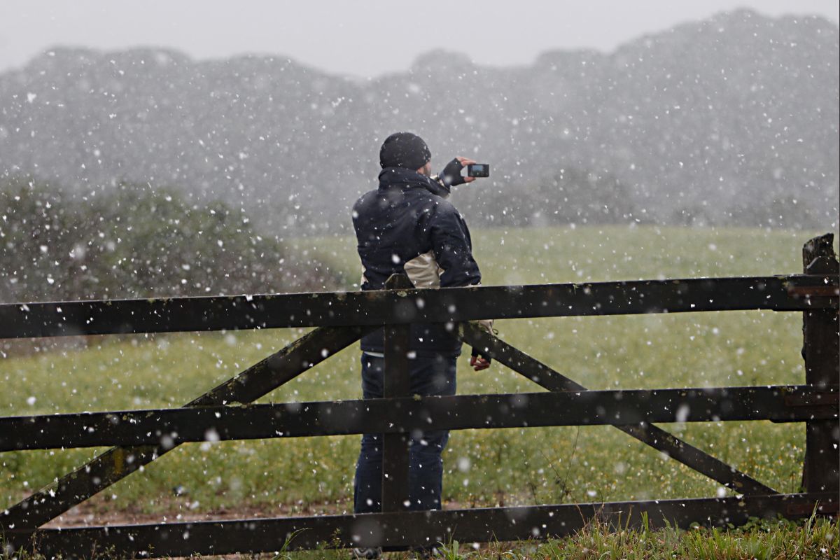 Fazenda Rio Grande foi um dos municípios da RMC que registrou neve | Albari Rosa/Agência de Notícias Gazeta do Povo