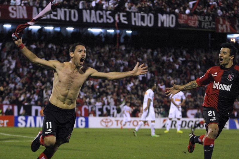 Maxi Rodriguez comemora o gol marcado diante do Atlético-MG | Reuters