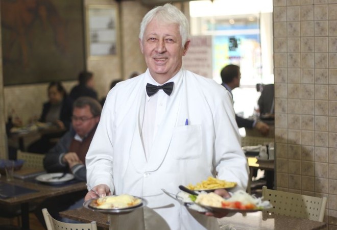 Oscar, uma das caras do Pote Chopp. 