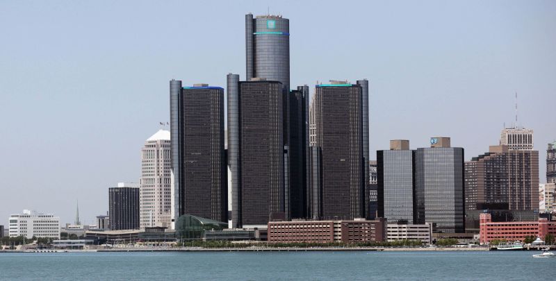 Vista de Detroit, a cidade de empresas como General Motors | Rebecca Cook/Reuters