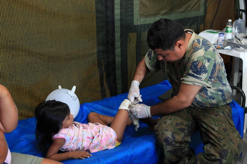 Em cidades de fronteira como Tabatinga, no Amazonas, médicos militares são a única opção de atendimento | Divulgação/FAB